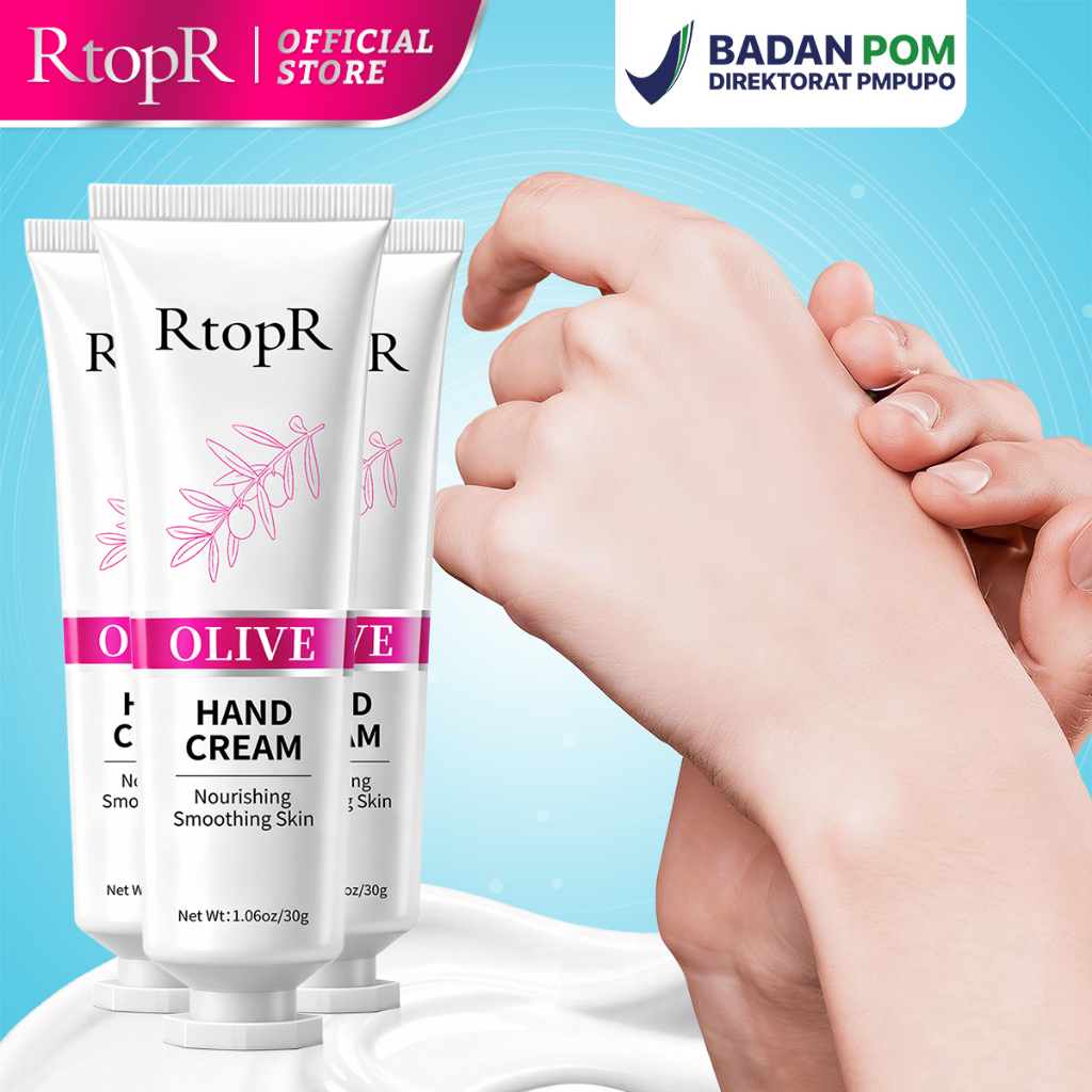 BPOM RtopR Minyak Zaitun Perbaikan Krim Tangan Bergizi Perawatan Tangan Anti Chapping Anti Penuaan P
