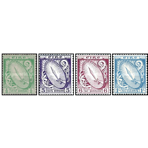 Perangko Filateli Ireland 1923 -1924 New Daily Stamp