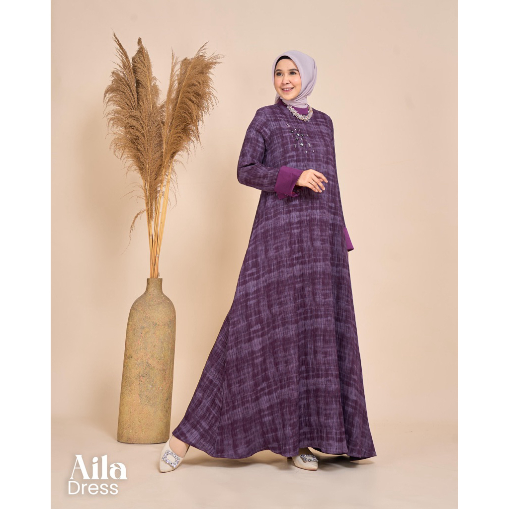 Aila Dress  by Marevi  Standar Jumbo Original Premium Quality