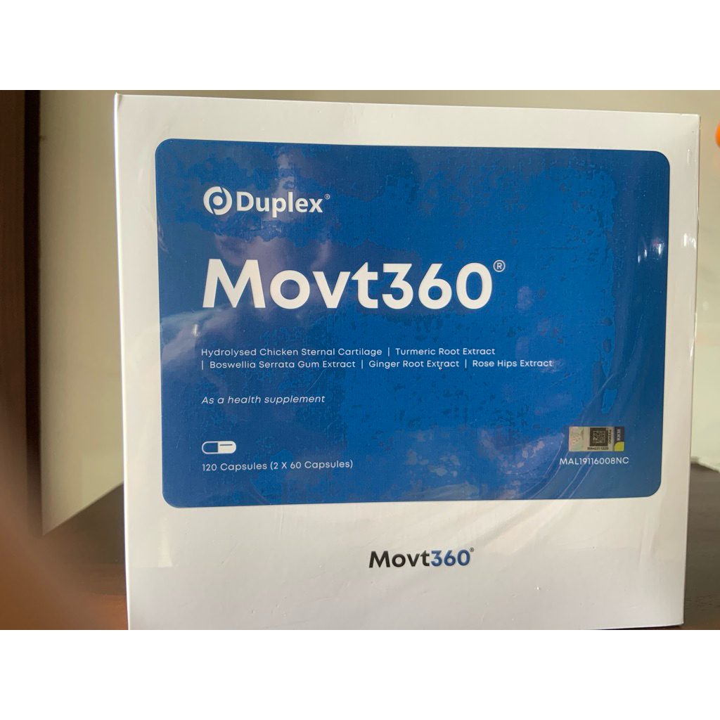 Duplex Movt 360, 120 caps (2 x 60 caps) suplemen untuk kesehatan tulang