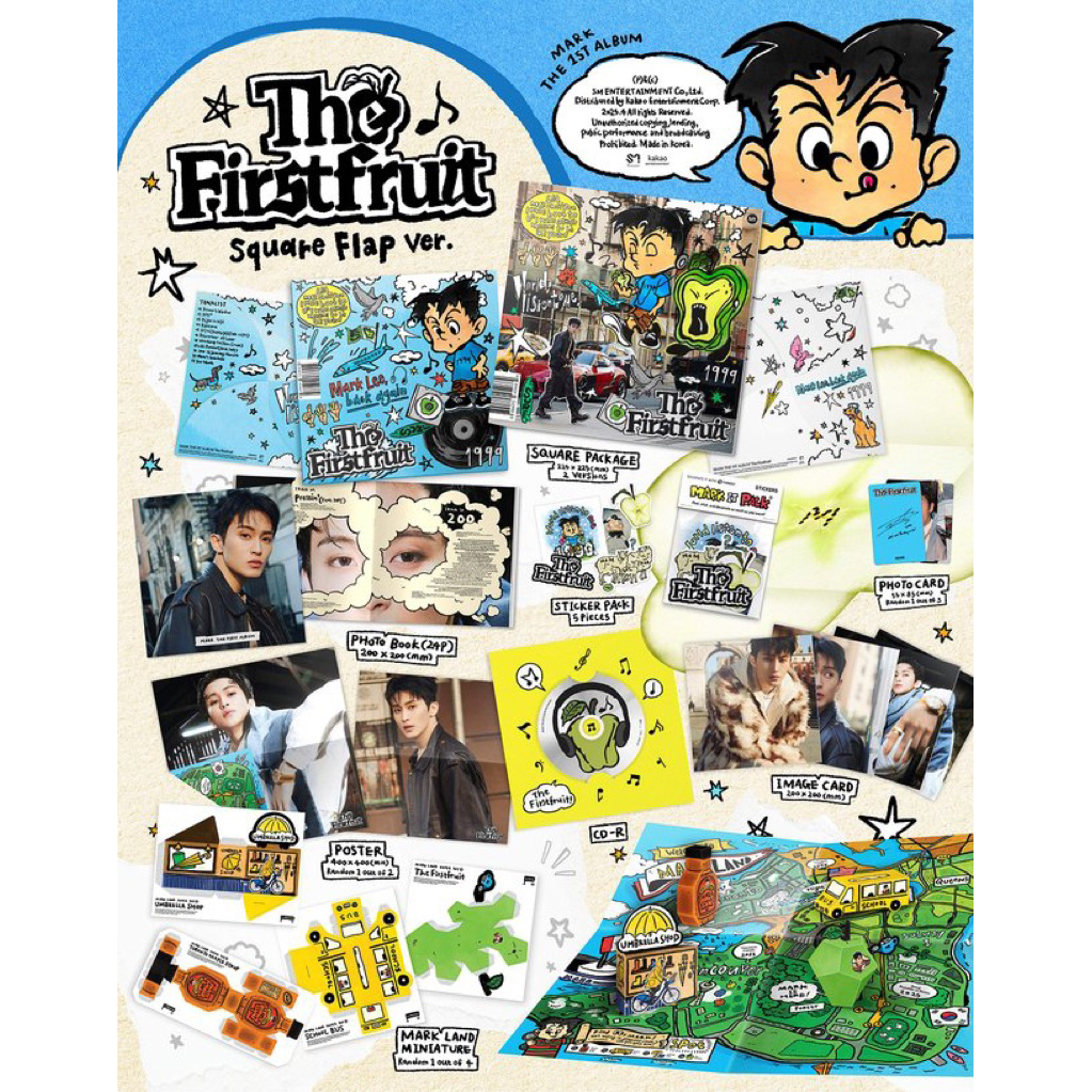 [PRE ORDER] THE 1ST ALBUM MARK THE FIRSTFRUIT SQUARE FLAP BLUE BLACK SEALED OFFICIAL MURAH NCT DREAM