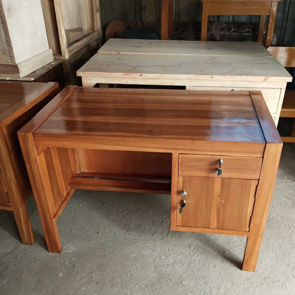Meja guru sekolah | meja kantor guru | kayu jati