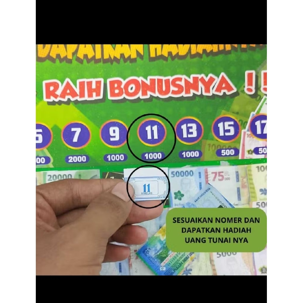 Mainan cabutan berhadia anak. untuk usaha pemula