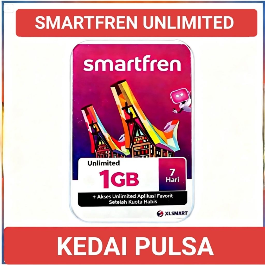 SMARTFREN UNLIMITED  1GB 7HARI