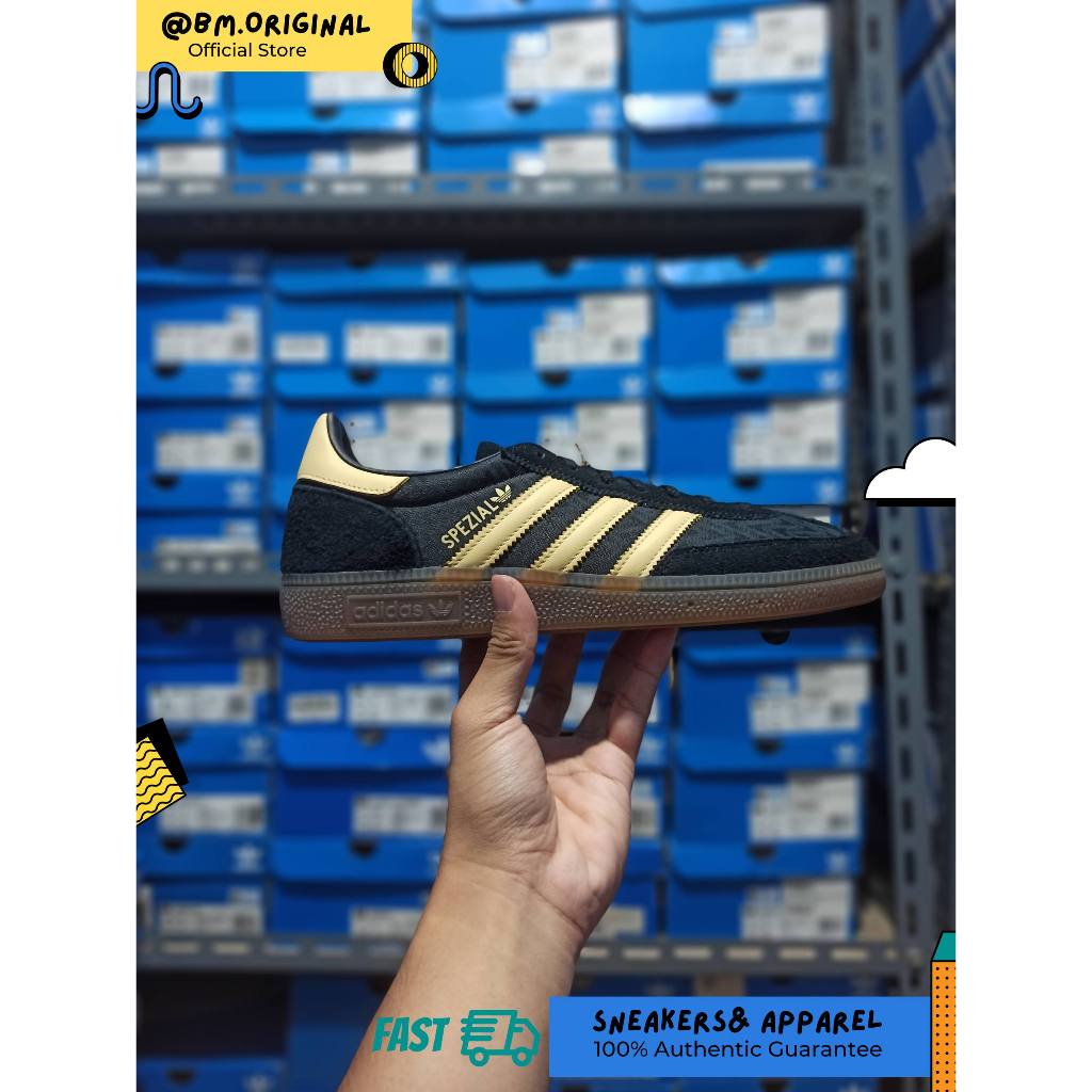 Adidas Spezial Handball Core Black Orange Tint Gum IH1498