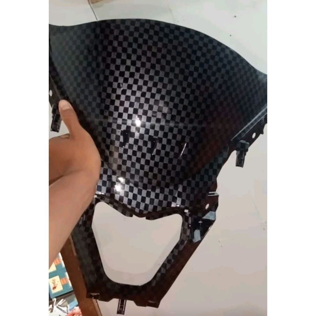 winshild dudukan visor pcx gen 1 carbon