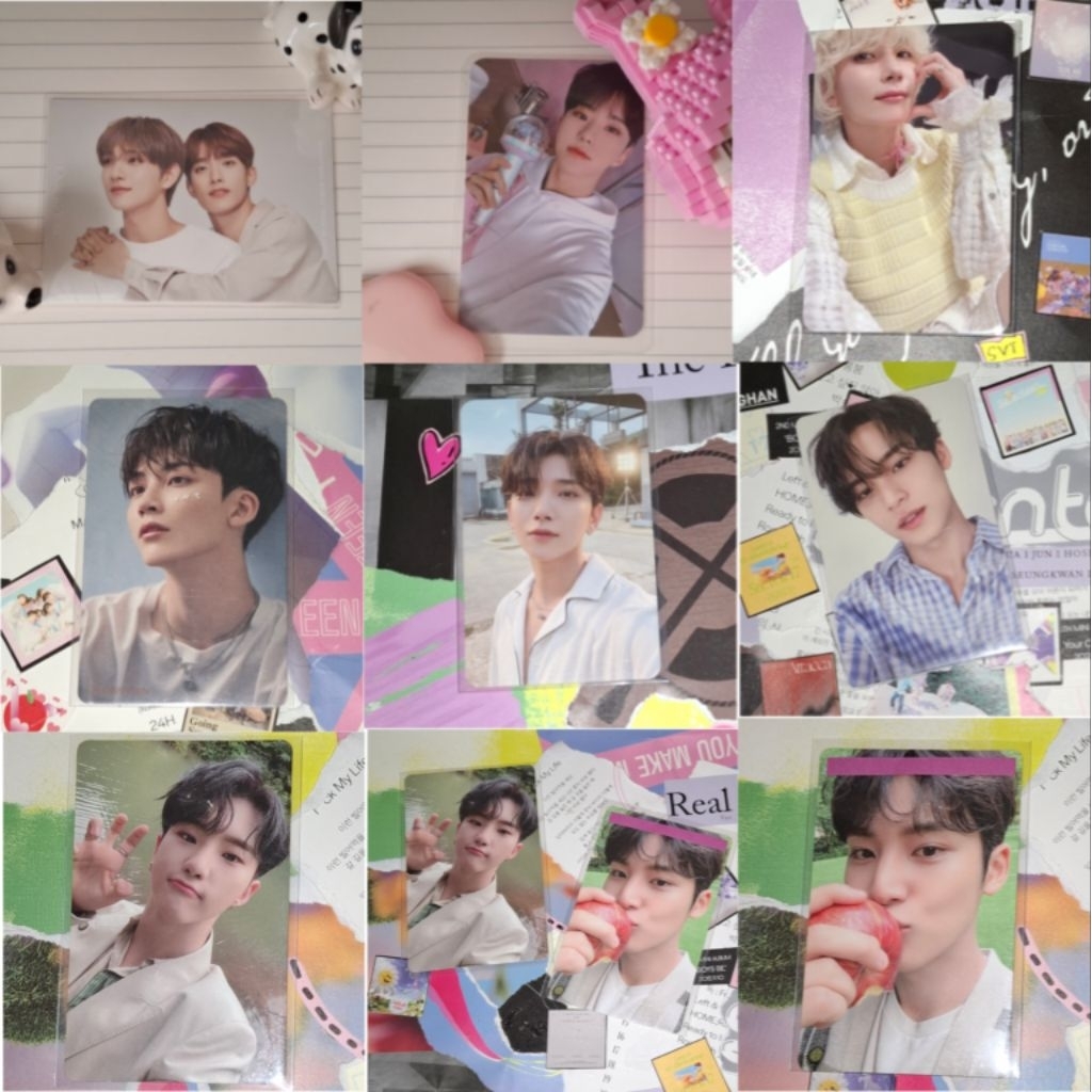 photocard official seventeen seoksoo oty hoshi caratzone danau jeonghan falin flower hmv joshua sect