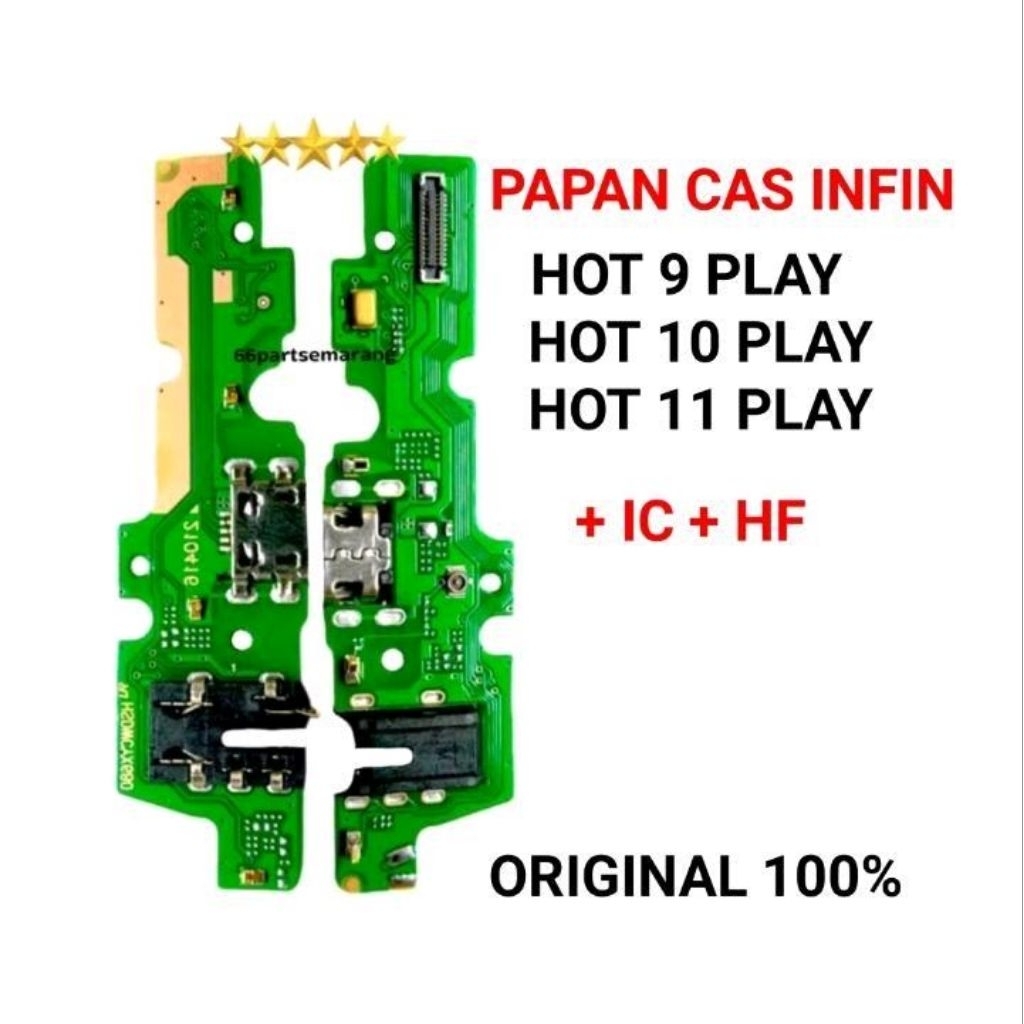 Papan Cas Konektor Charger For Infinix Hot 9 Play / Hot 10 Play / Hot 11 Play Fleibel Cas Board Cas 
