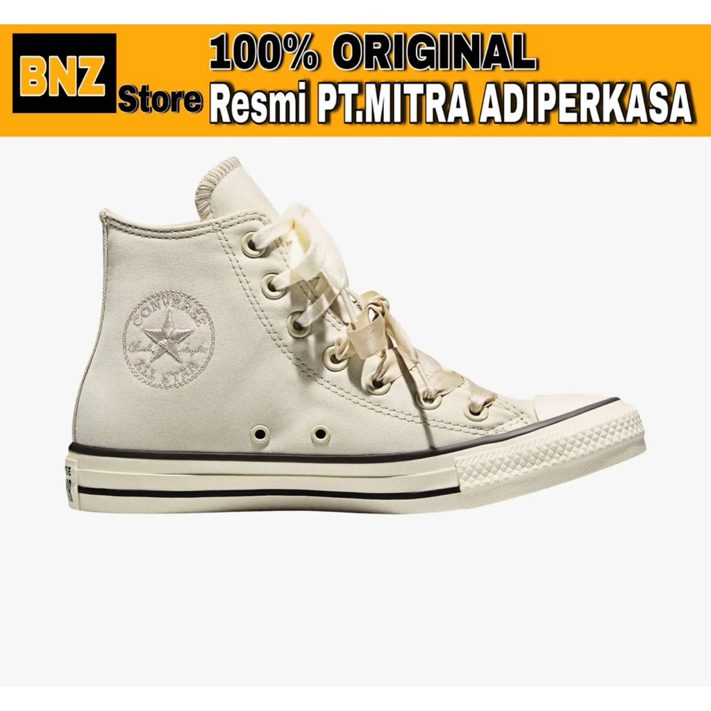 Sepatu Sneakers Wanita Converse CTAS Hi Peached Canvas Cream/Egret