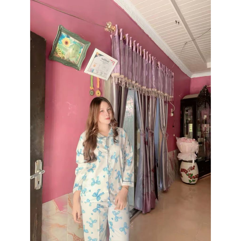 baju tidur piyama kain katun premium