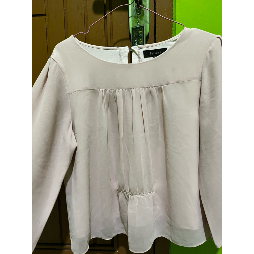 Blouse sifon pink soft bahan premium
