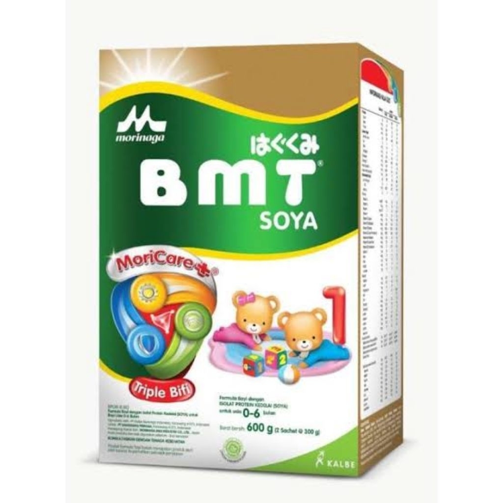 Susu Formula Morinaga BMT Soya 600g exp juni 2026
