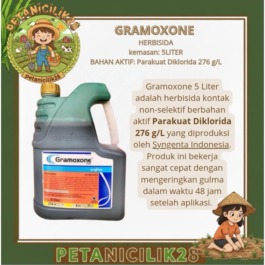 Gramoxone 5 Liter - Efektif, Cepat, Aman