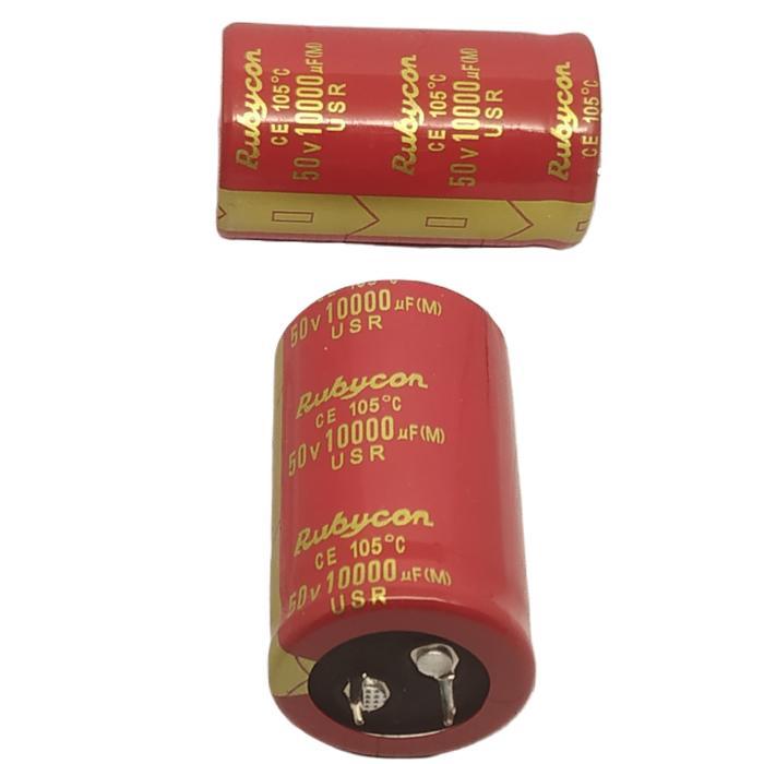 ELCO RUBYCON 50v 10000uf MERAH USR ORIGINAL
