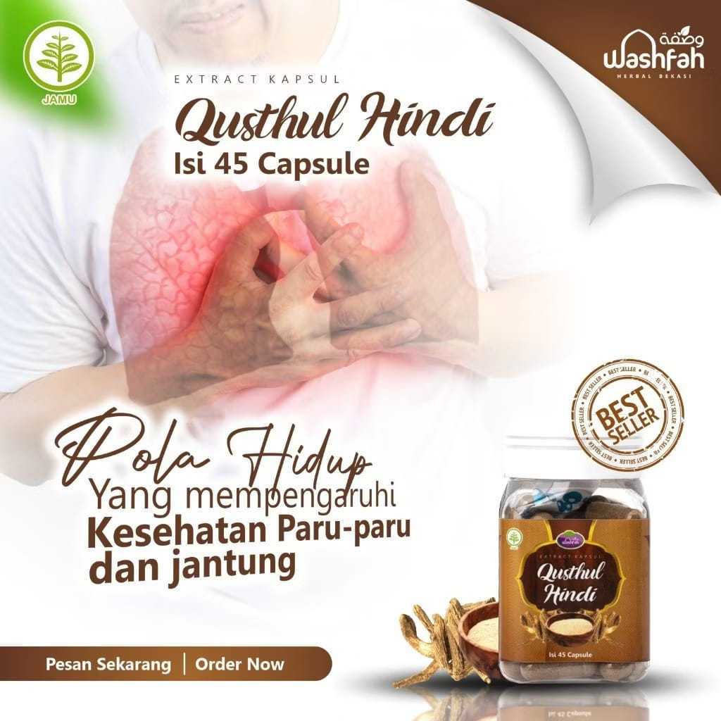 Qusthul Hindi Qist Al hindi Washfah Original 45 Kapsul