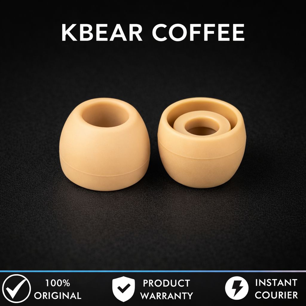 Eartips IEM Upgrade Kbear Coffee Ukuran M