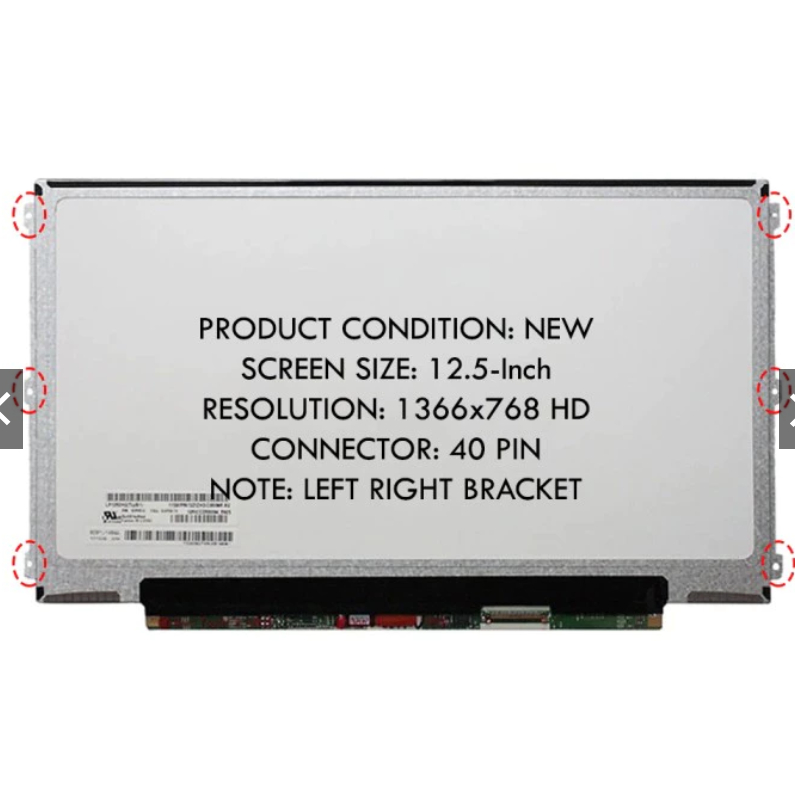 Layar LCD LED 12.5 40KK LP125WH2(TL)(B1) Latitude E6230 E6220 Series THINKPAD X220 X230 X230i LP125W