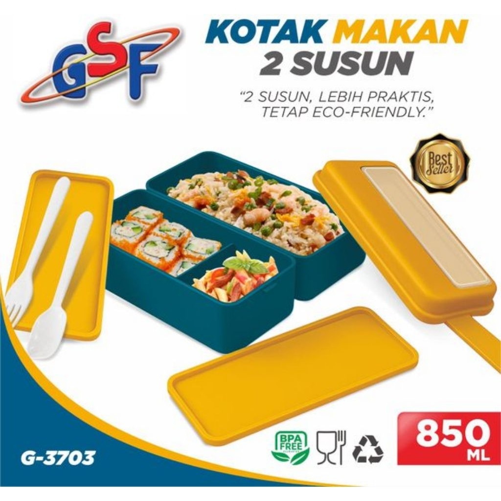 kotak makan 2 susun