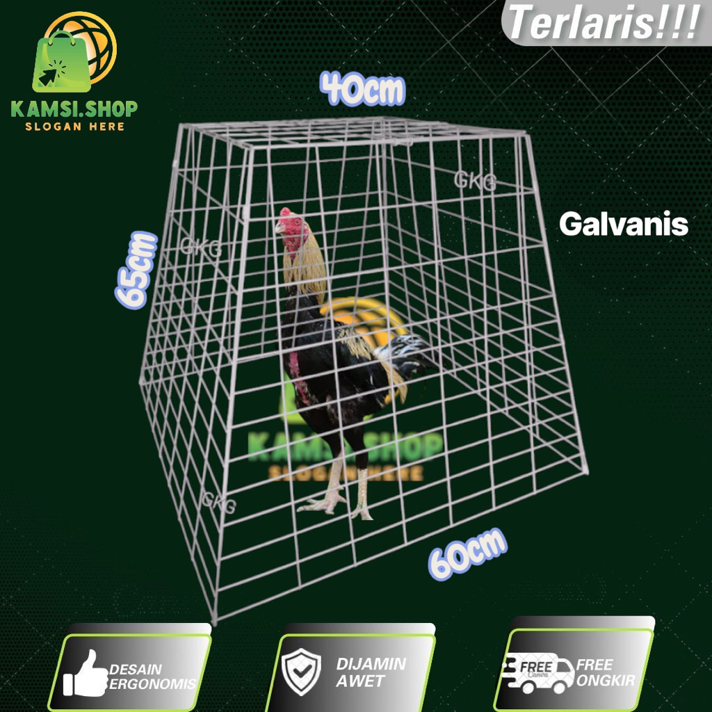 Piramida Kandang Ayam Lipat/Kandang Jemur Ayam
