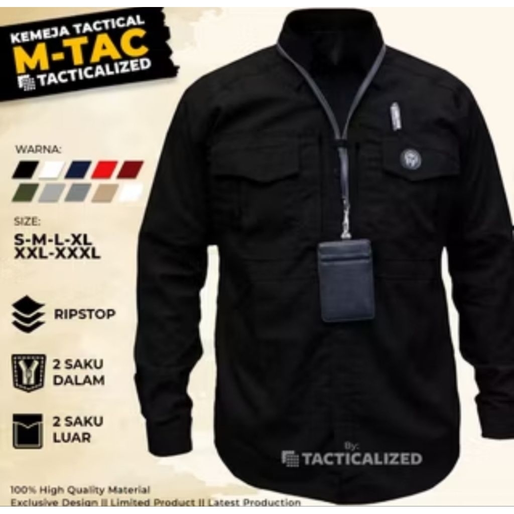 [Japan Drill]Kemeja Tactical Mtac Super Premium Kemeja Mtac