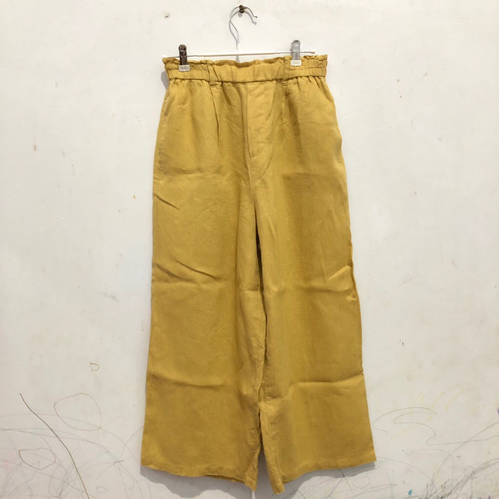 Studio clip linen pants