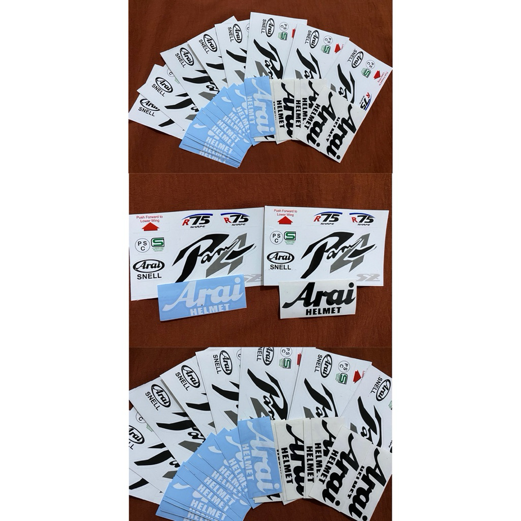Stiker Helm Aura copy Arai Ram 4