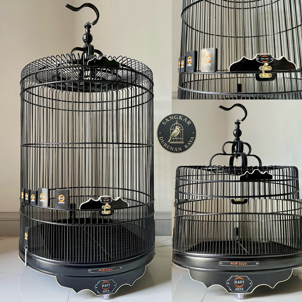 SANGKAR MURAI RAFFI JAYA LIST AKRILIK ( FREE PACKING KAYU)