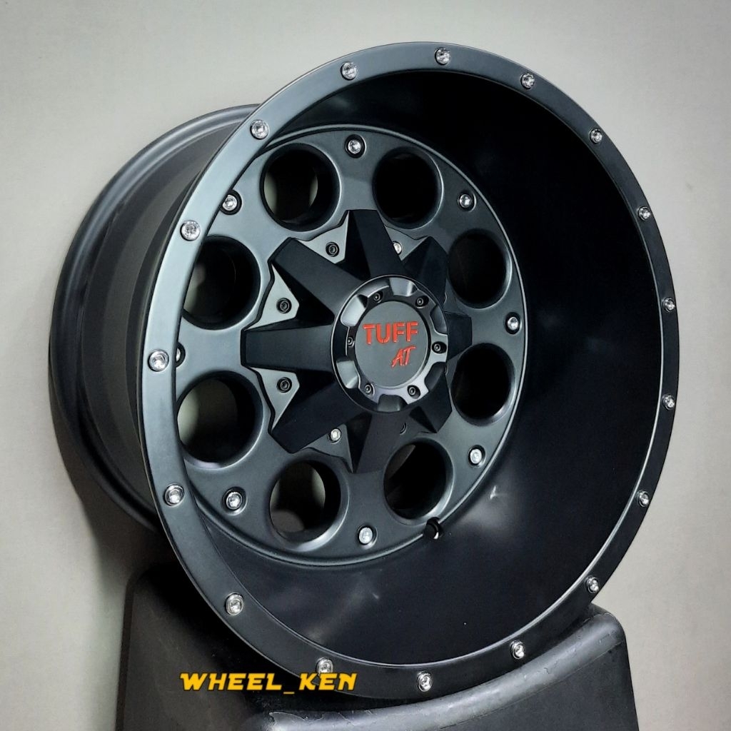 VELG JEEP/OFFROAD TUFF AT RING 15X10 PCD 5X139 SATIN BLACK