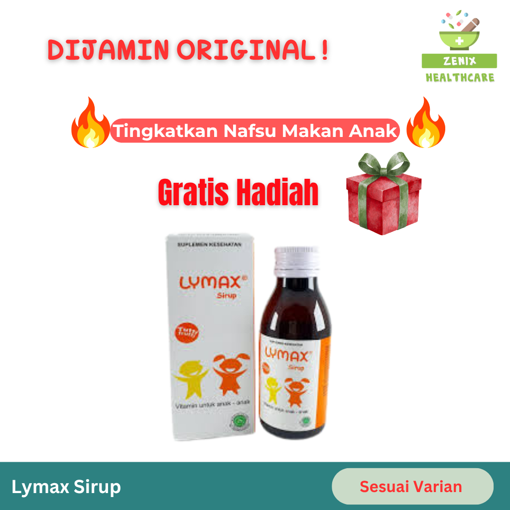 Lymax Sirup 100 ml - Vitamin Nafsu Makan Anak