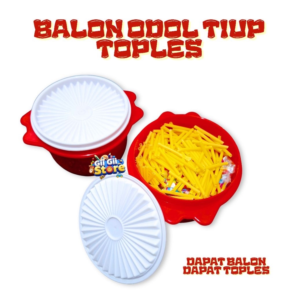 Grosir Balon Odol Tiup 1 Toples Isi 200 Pcs Mainan Jadul 90an Murah - Gii Gii Store
