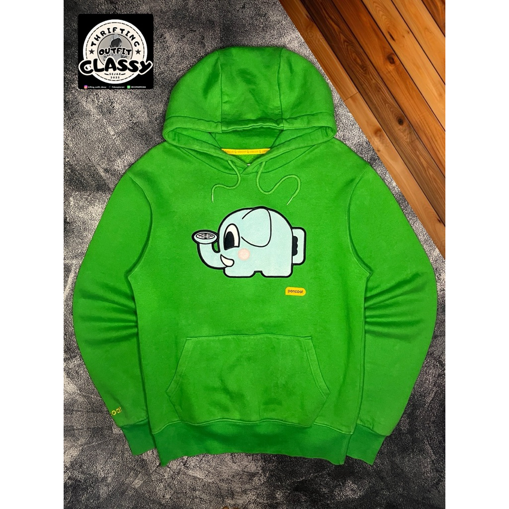 hoodie pancoat gajah second