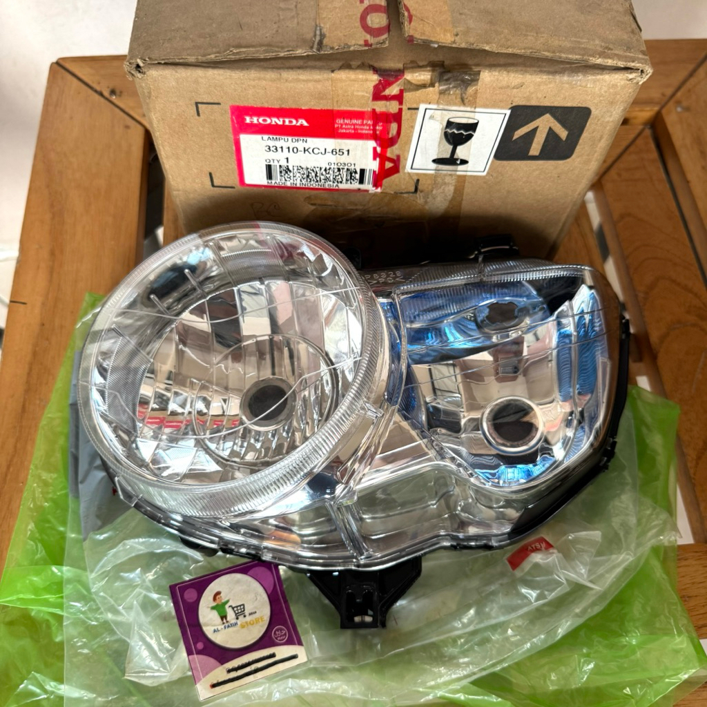 Reflektor Lampu Depan Tiger Pece Asimetris Original AHM 33110-KCJ-651