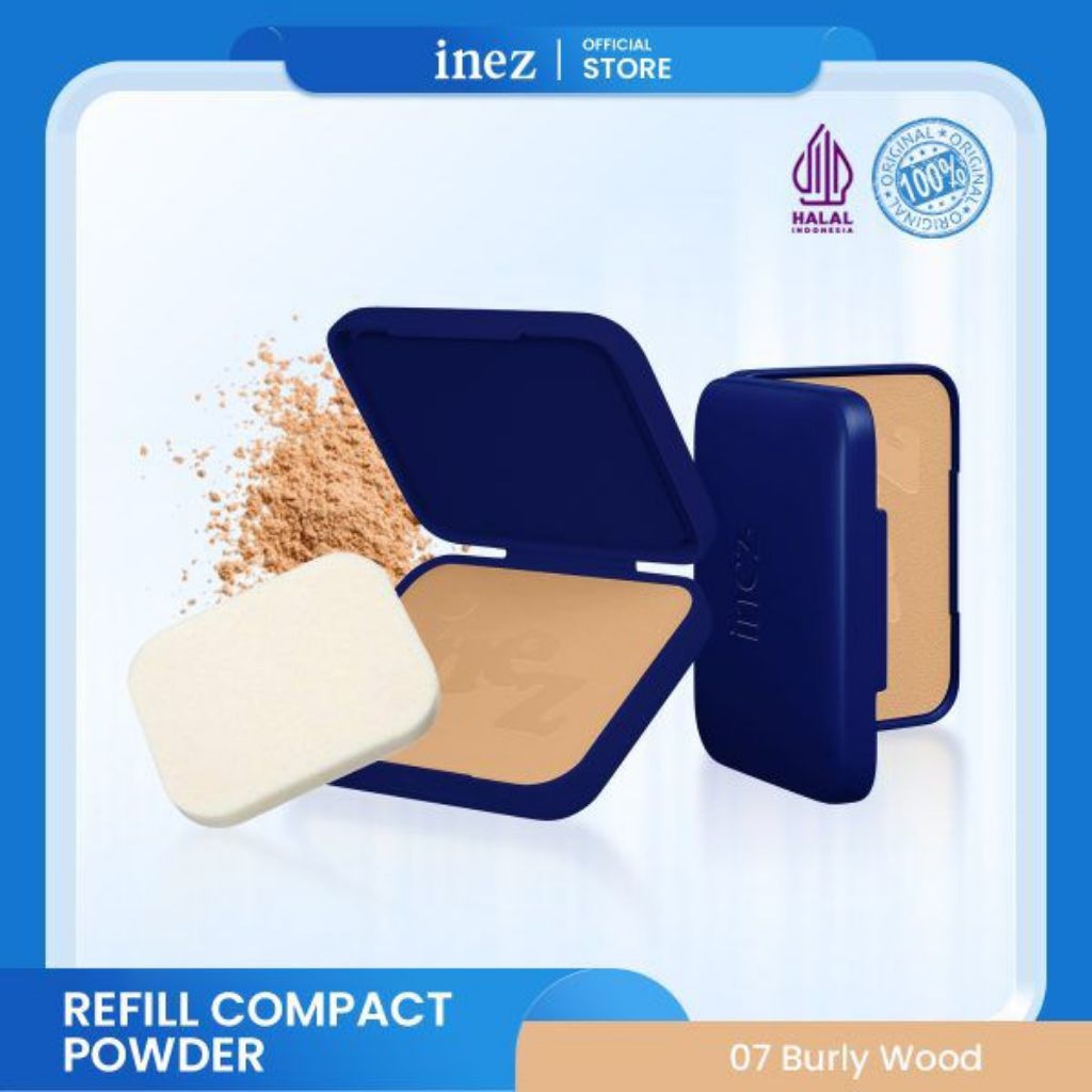 Inez Refill Compact Powder -Burly wood