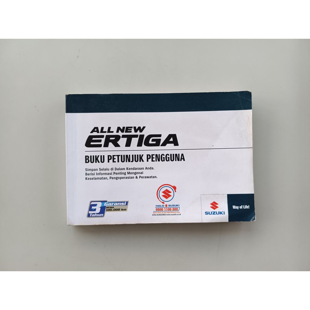 OWNERS MANUAL BOOK BUKU PETUNJUK PENGGUNAAN SUZUKI ALL NEW ERTIGA (ORIGINAL)