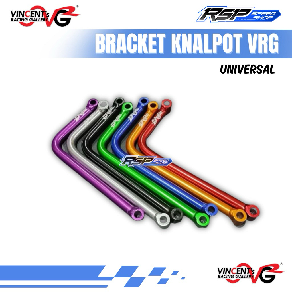 TIANG KENALPOT HUNGER BRACKET KENALPOT VRG MODEL L UNIVERSAL JUPITER FU NINJA MX KING MATIC VIXION O