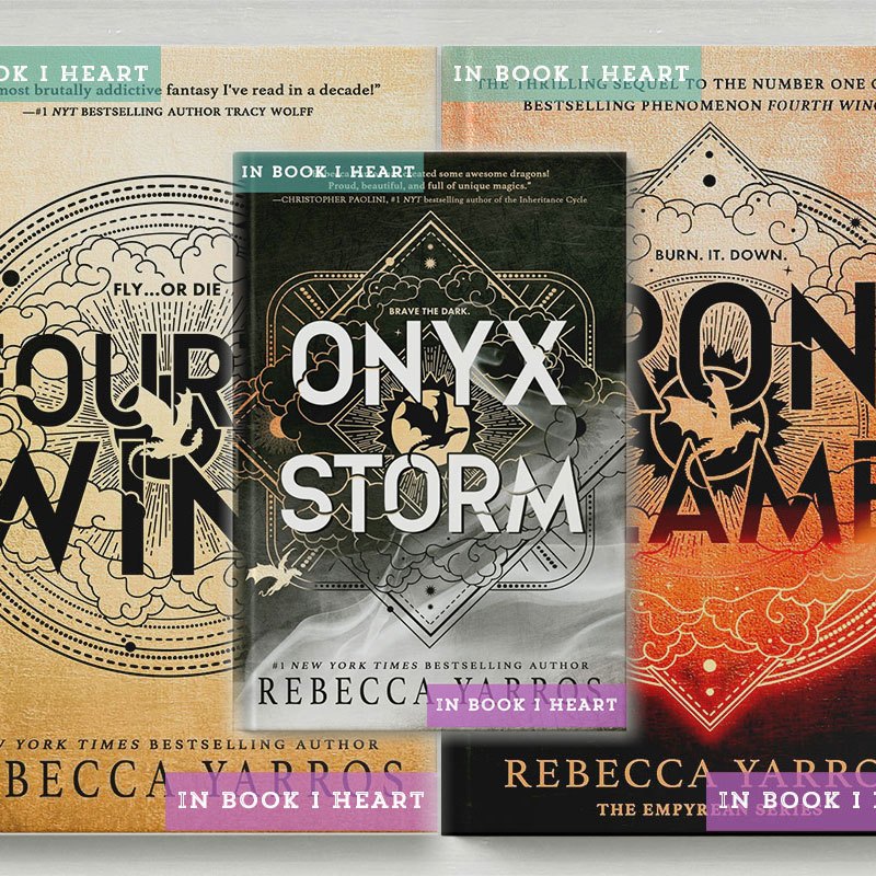Fourth Wing - Iron Flame - Onyx Storm by Rebecca Yarros