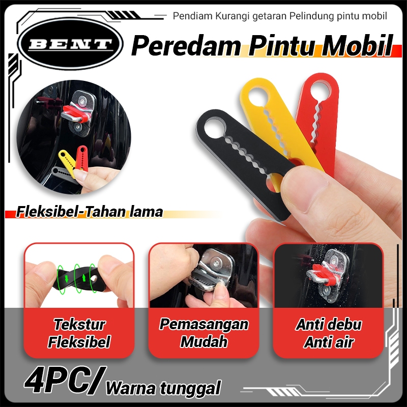 4Pcs Stopper Pintu Mobil Flexible Pelindung Pintu Mobil Universal Berkualitas