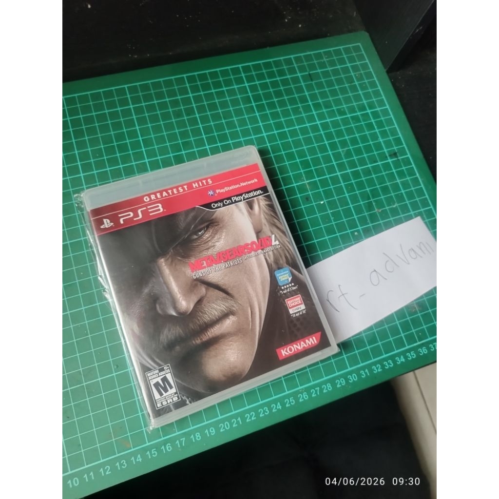 Kaset Game CD BD PS3 Playstation 3 / Metal Gear Solid 4 Guns of the Patriots MGS4 / Collector Item /