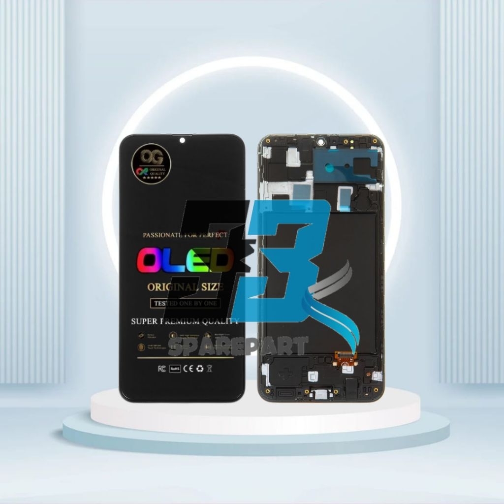 LCD FULLSET SAMSUNG A20 / A205 / A205F ORI OLED