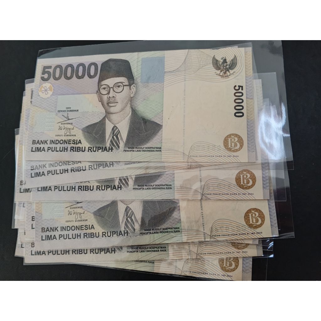 UANG KUNO 50.000 RUPIAH WR SUPRATMAN TAHUN 1999