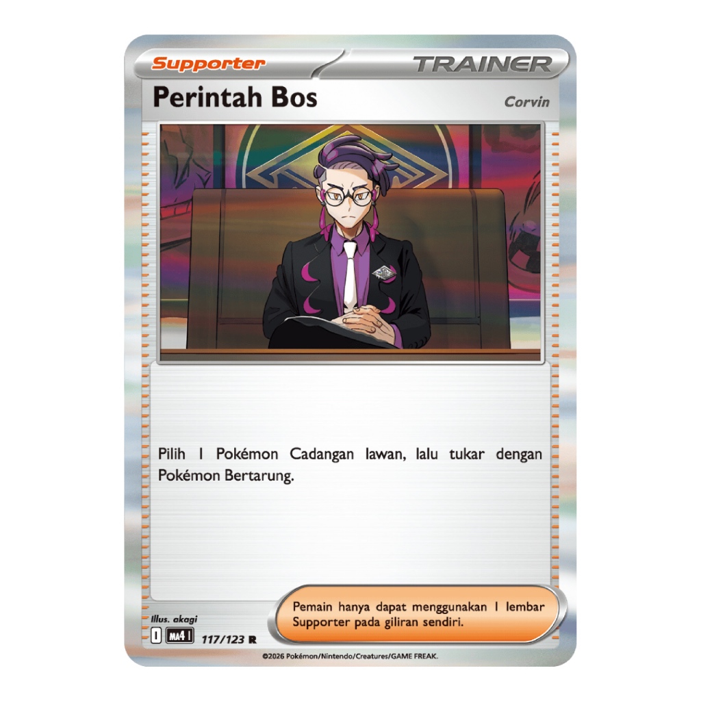 (Ready) Perintah Bos Indonesia - Pokemon TCG Ledakan Peniada ID