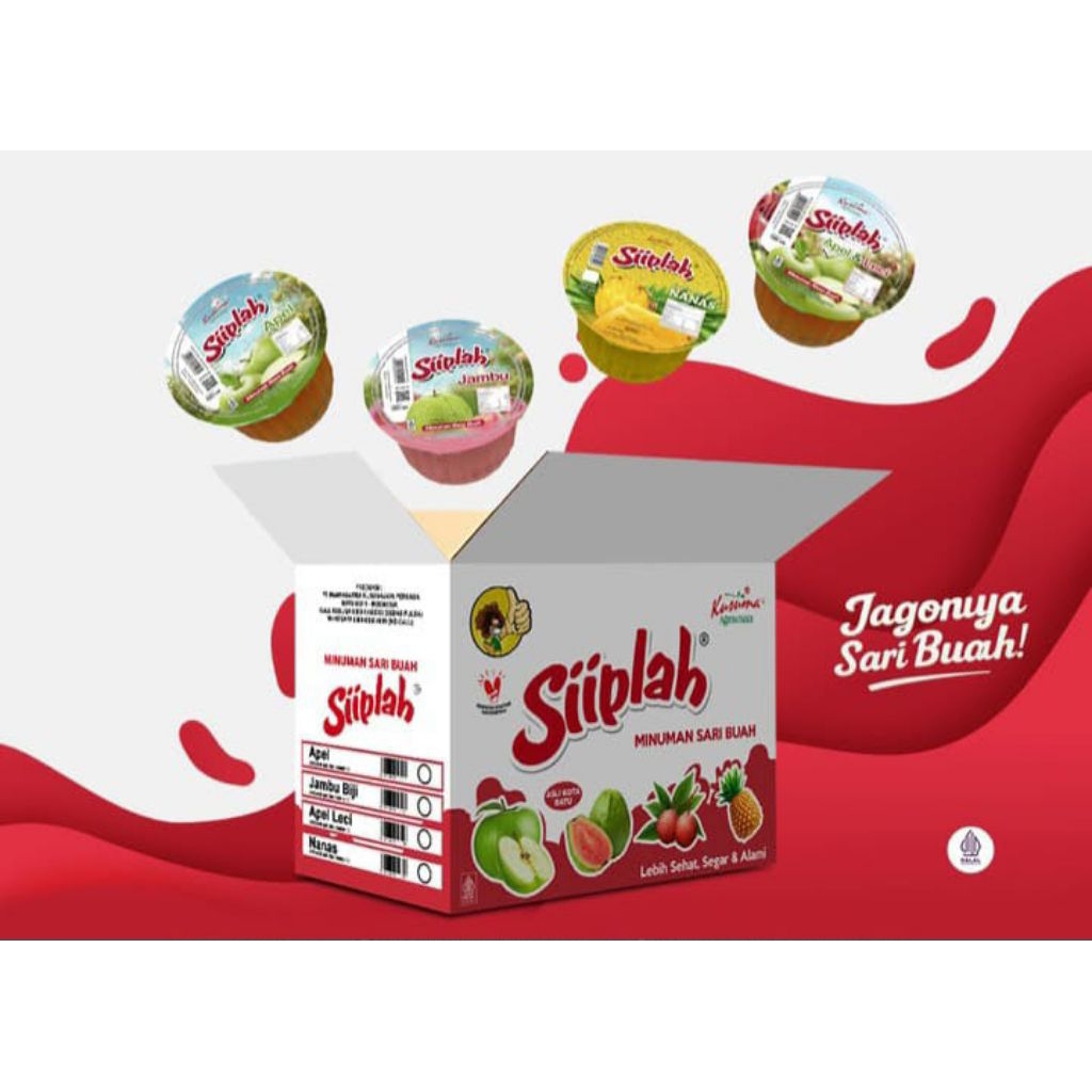 sari apel minuman siiplah rasa nanas, jambu, apel