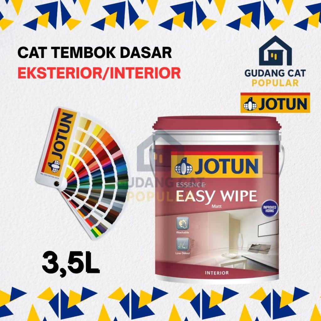 Cat Tembok Interior Jotun Easy Wipe 3,5 Liter 5 Kg / Bisa Custom Warna Tinting / JOTUN EASY WIPE