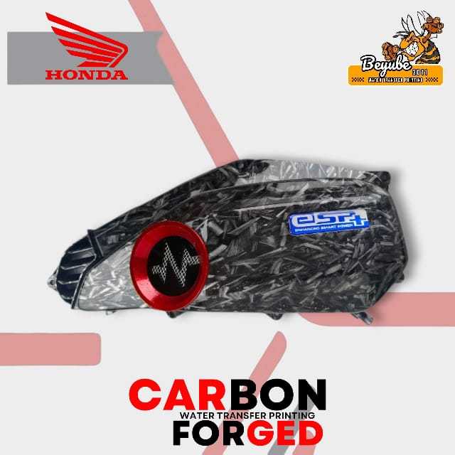 CORONG VELOSCITY " DETAK 2 " carbon FORGED Tutup cover box bok filter saringan udara vario 125 150 f