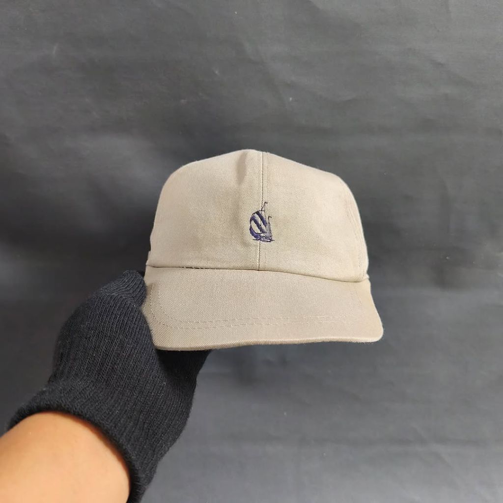 Topi Simple Cap Unisex Pria Wanita NAUTICA Coklat