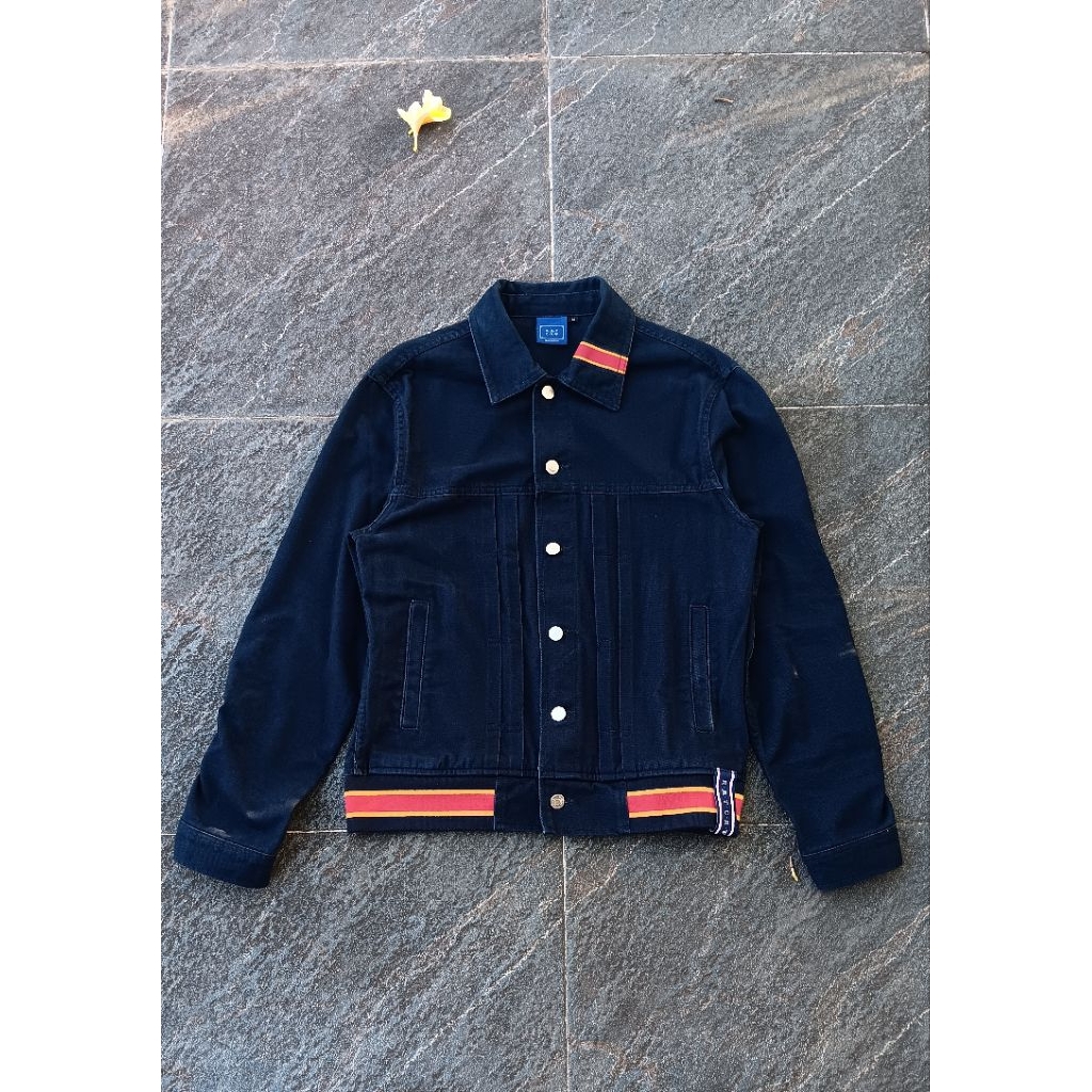 Romantic Crown color tape cotton jacket