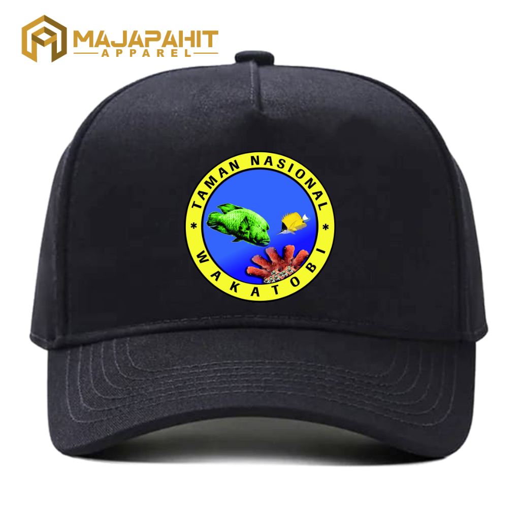 Topi Balai Taman Nasional Wakatobi Baseball Full Kain Premium - Majapahit Apparel