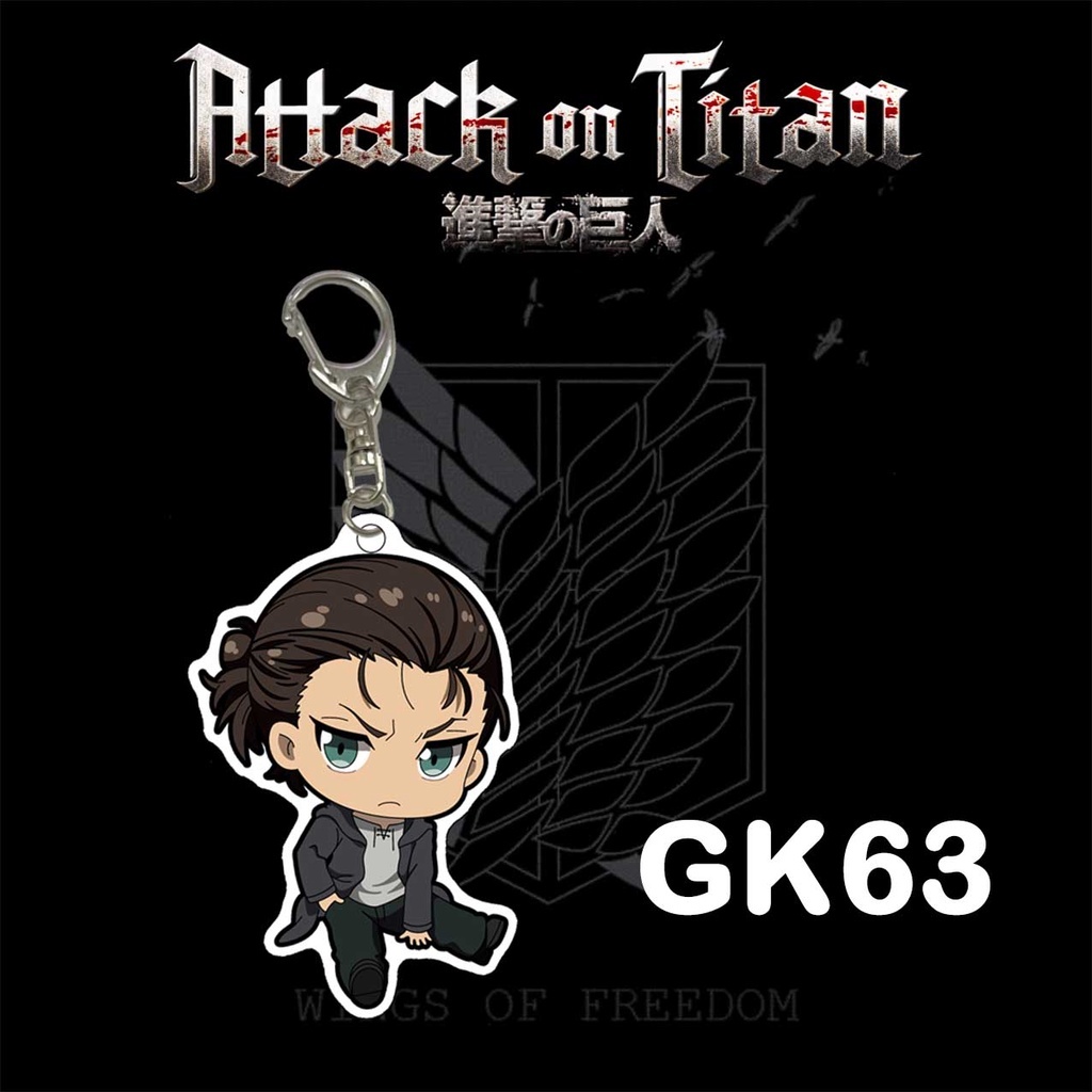 GANTUNGAN KUNCI MOTIF ANIME ATTACK ON TITAN KEYCHAIN / KEYCHAIN AOT
