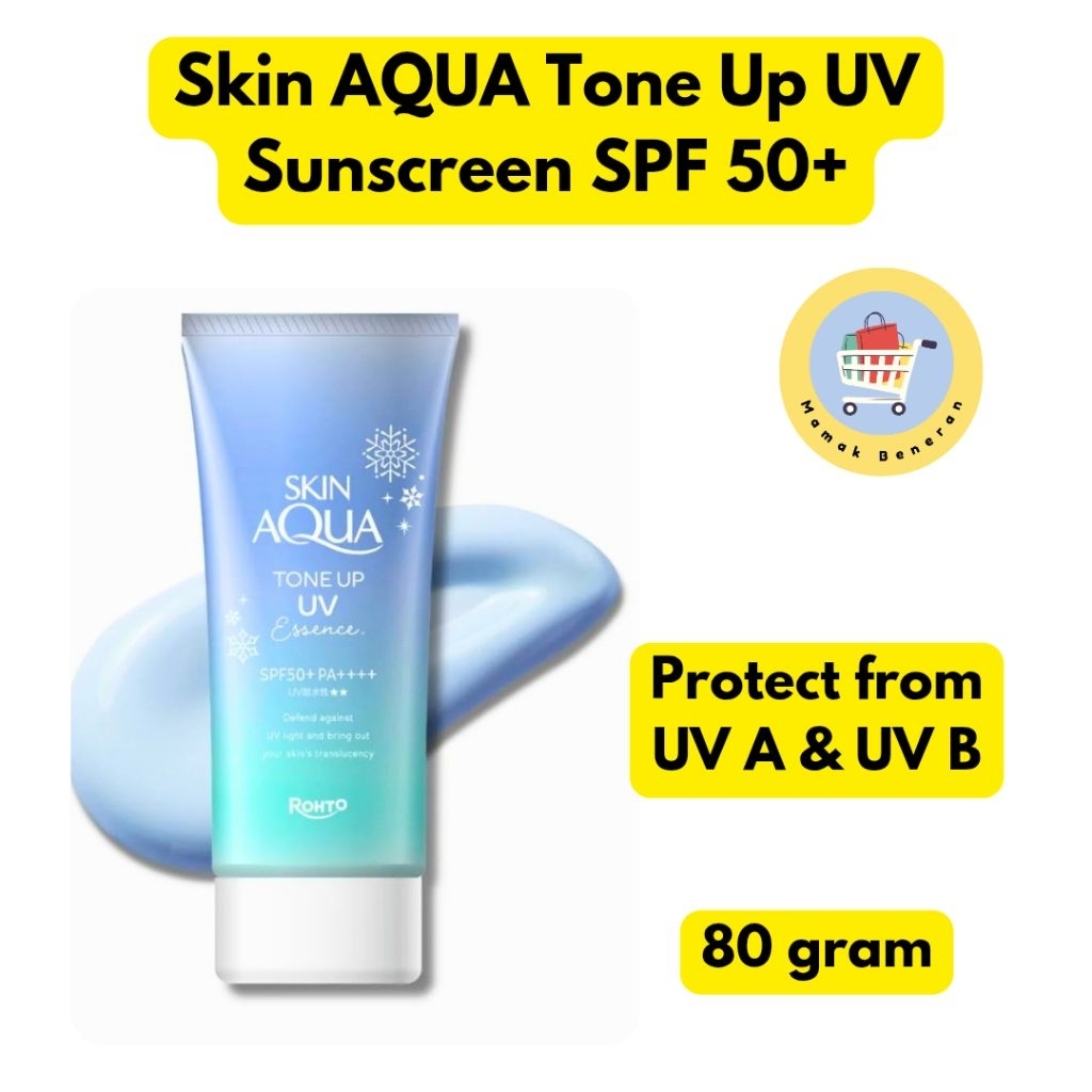 Rohto Skin Aqua Tone Up UV Essence SPF 50+ Sunscreen 80 ml