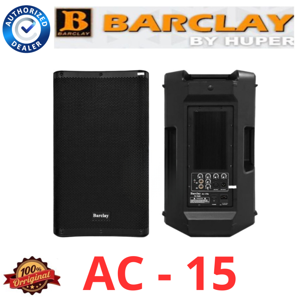Speaker Barclay By Huper AC15A 15-Inch Speaker Aktif Barclay AC-15A Active Speaker